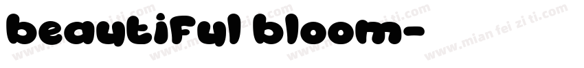 beautiful bloom字体转换